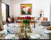 6 BR Mexican Mansion - Interior - Living + Dining
