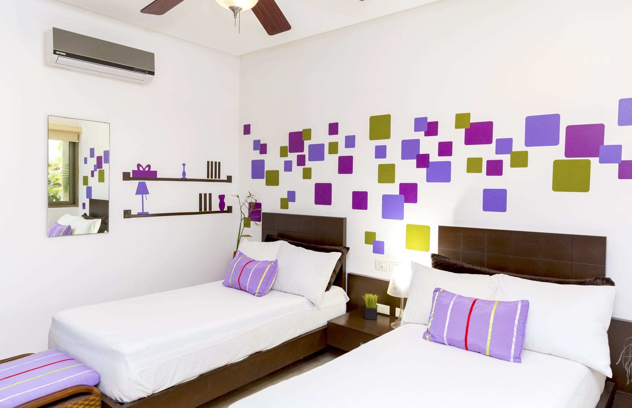 2 BR Haab Condo — H-103 - Interior - Bedroom 2 - 2 Single Beds