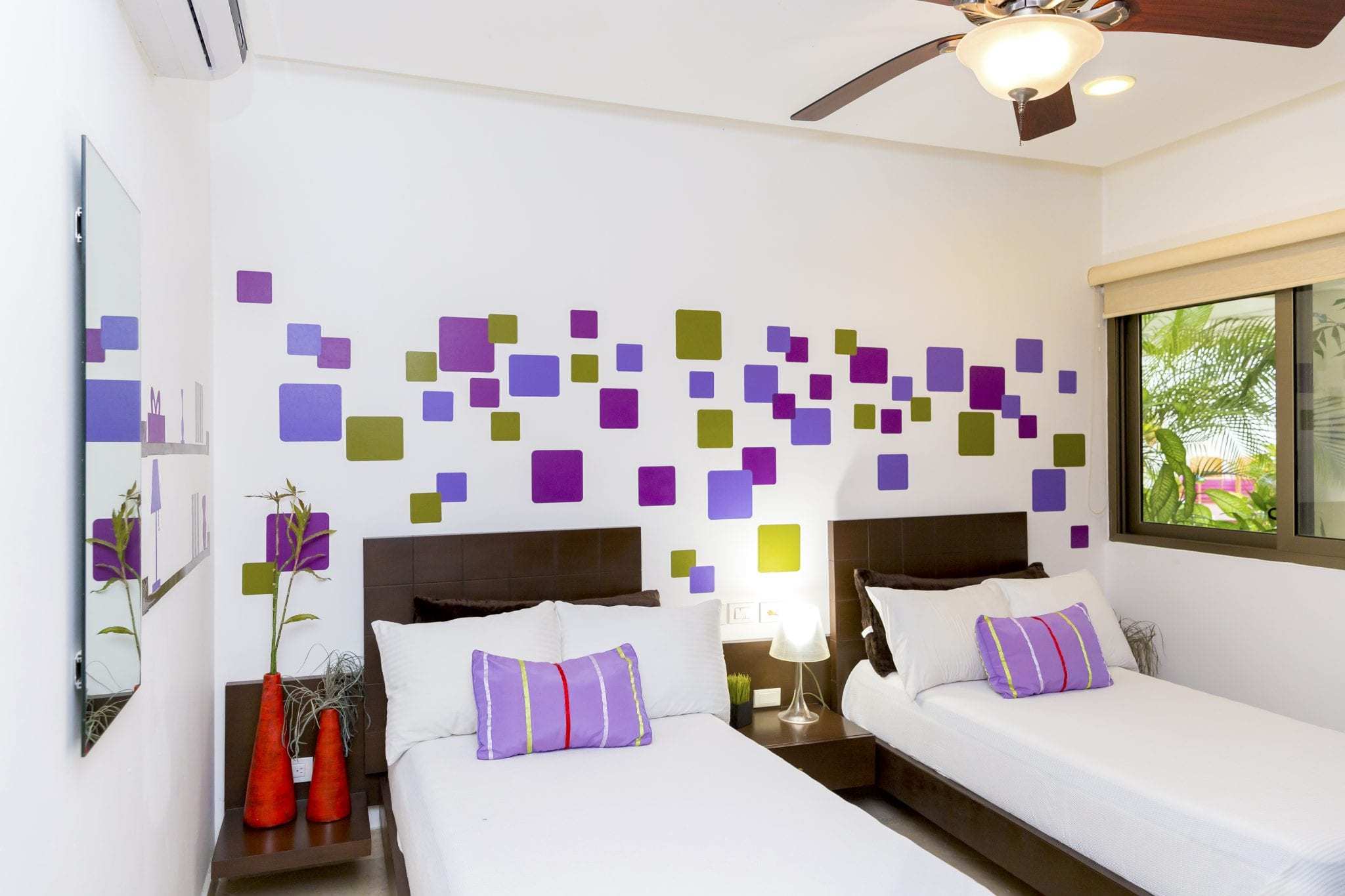 2 BR Haab Condo — H-103 - Interior - Bedroom 2 - 2 Single Beds