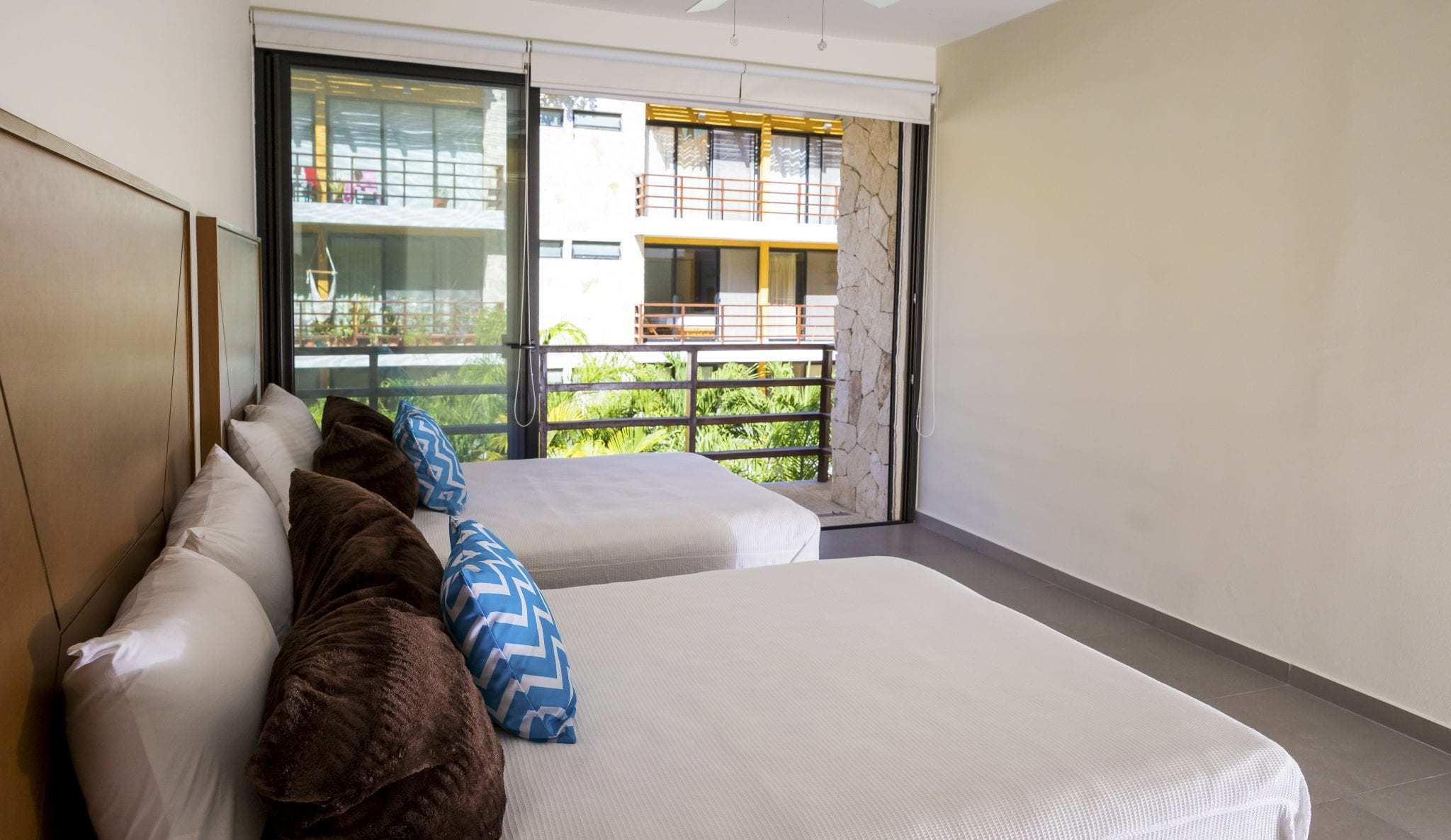 2 BR Lunada Condo — L-304 - Interior - Bedroom 2 - 2 Double Beds + Balcony